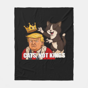 Keine Könige Anti-Katzen Lustiger Klassischer Stil Fleecedecke