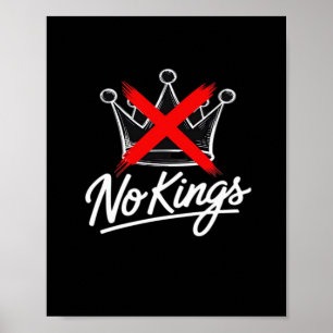 Keine Könige Einfache Krone Mit Kreuz Künstlerisch Poster