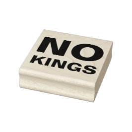 Keine Könige fette Typografie Protest Gummistempel
