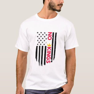 Keine Könige – Fettreduzierte minimalistische Typo T-Shirt