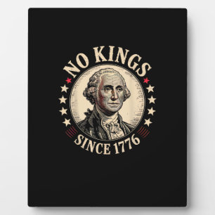 Keine Könige in Amerika 1776 Freiheit Retro Klassi Fotoplatte