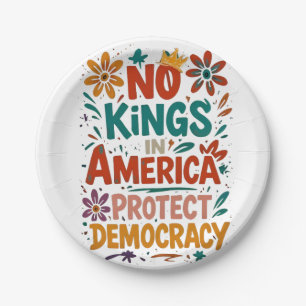 Keine Könige in Amerika Amerikanische Demokratie Pappteller
