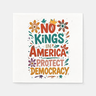 Keine Könige in Amerika Amerikanische Demokratie Serviette