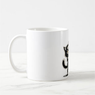 Keine Könige in Amerika Angry Cat Kick Kaffeetasse