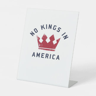 Keine Könige in Amerika Anti-Faschismus USA Klassi Sockelschild
