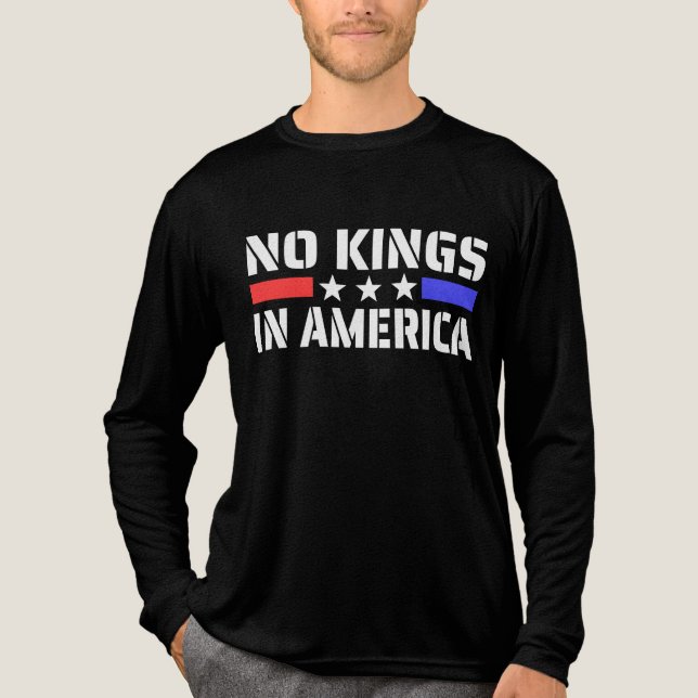 Keine Könige in Amerika - Anti-Monarchie Tri-Blend Shirt (Vorderseite)