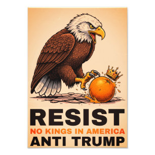 Keine Könige in Amerika Anti-Trump Fotodruck