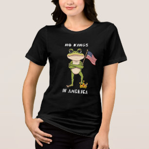 Keine Könige in Amerika Anti-Trump-Protest Tri-Blend Shirt