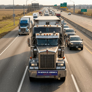 Keine Könige in Amerika Autoaufkleber
