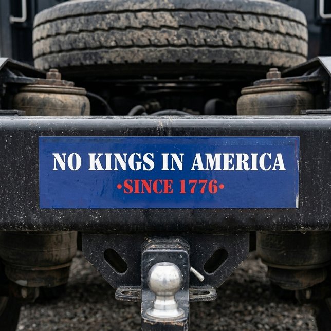 Keine Könige in Amerika Autoaufkleber (Von Creator hochgeladen)