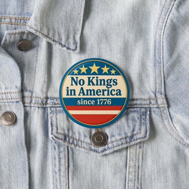 Keine Könige in Amerika Button (Beispiel)