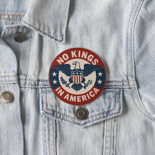 Keine Könige in Amerika Button (Beispiel)