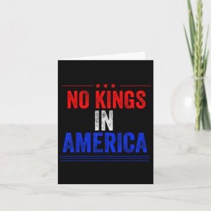 Keine Könige in Amerika - Flag-Protest Rette Demok Karte