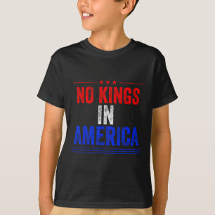 Keine Könige in Amerika - Flag-Protest Rette Demok T-Shirt