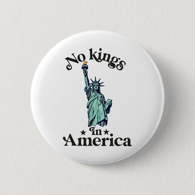 Keine Könige in Amerika - Flag Protest Rettete Dem Button (Vorderseite)