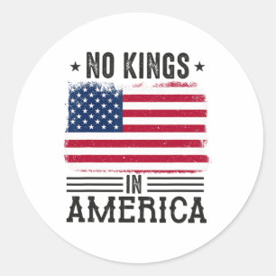 Keine Könige in Amerika - Flag-Protest Rettete Dem Runder Aufkleber