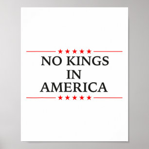 Keine Könige in Amerika Flaggenprotest Rettete Dem Poster