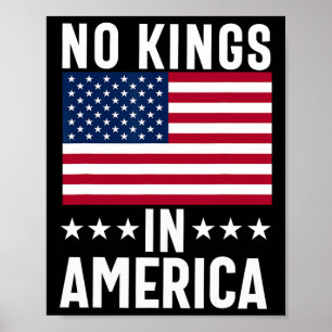 Keine Könige in Amerika Flaggenprotest Rettete Dem Poster