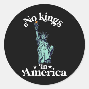 Keine Könige in Amerika Flaggenprotest Rettete Dem Runder Aufkleber