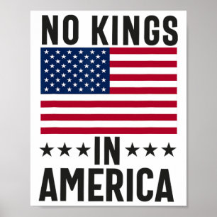 Keine Könige in Amerika Flaggenwettbewerb Rettete Poster