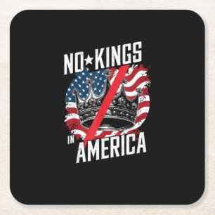 Keine Könige in Amerika Gerichtsentscheidung Prote Rechteckiger Pappuntersetzer