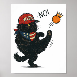Keine Könige in Amerika, Katzen gegen Trump Anti-T Poster