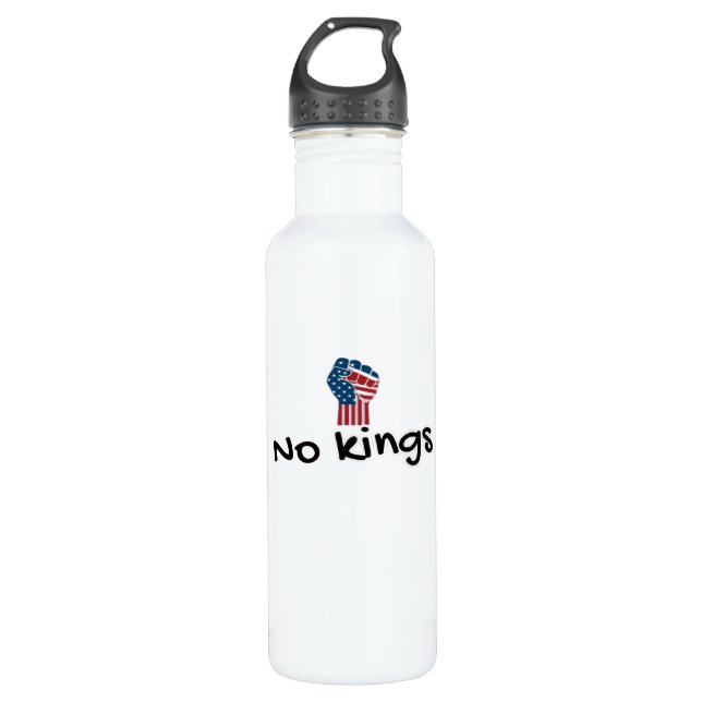 Keine Könige In Amerika Klassisch Minimal Sauber Edelstahlflasche (Vorderseite)