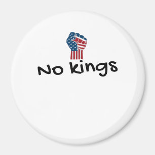 Keine Könige in Amerika Klassisch Minimal Sauber Magnet