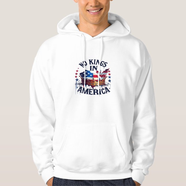 Keine Könige in Amerika Klassisch Retro Cool Hoodie (Vorderseite)