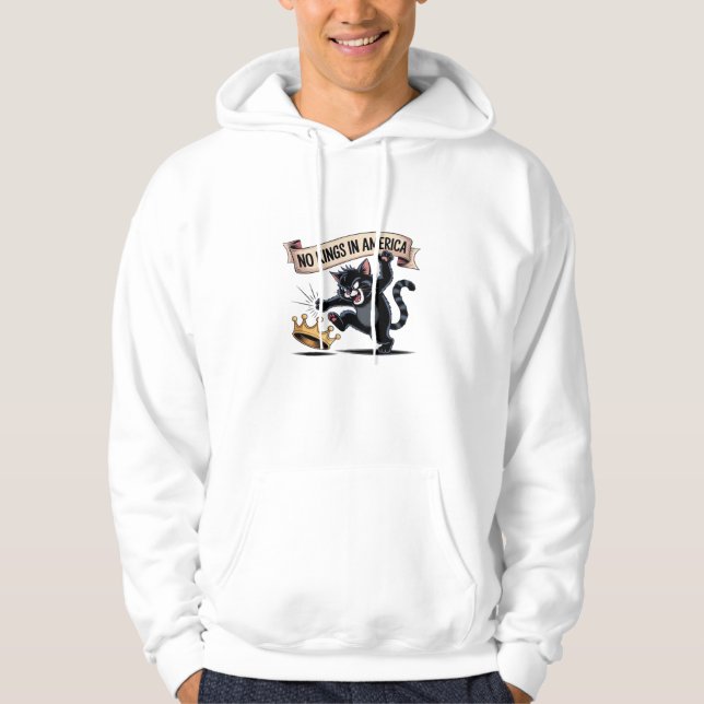 Keine Könige In Amerika Klassischer Kreativer Stil Hoodie (Vorderseite)