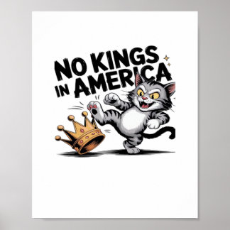 Keine Könige In Amerika Klassisches Retro-Grafik Poster