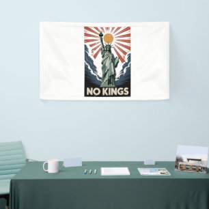 Keine Könige in Amerika Liberity Status USA Demokr Banner