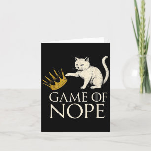 Keine Könige in Amerika Lustige schwarze Katze, di Karte