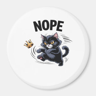 Keine Könige in Amerika Lustige Trittkrone Klassis Magnet