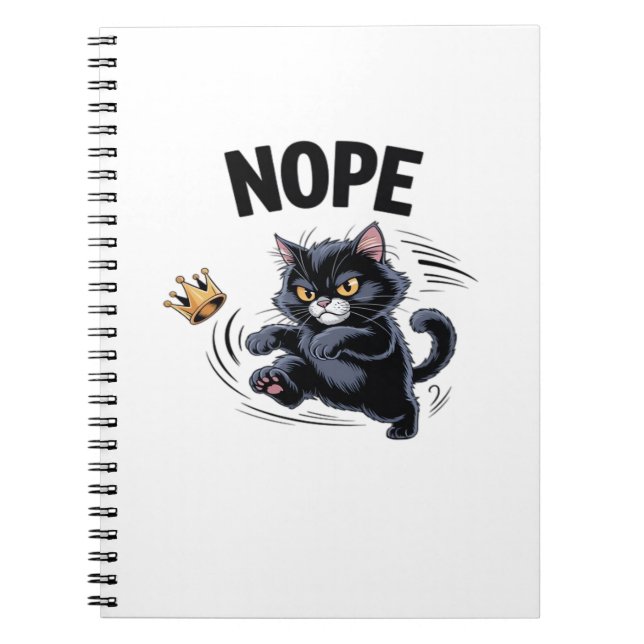 Keine Könige in Amerika Lustige Trittkrone Klassis Notizblock (Vorderseite)