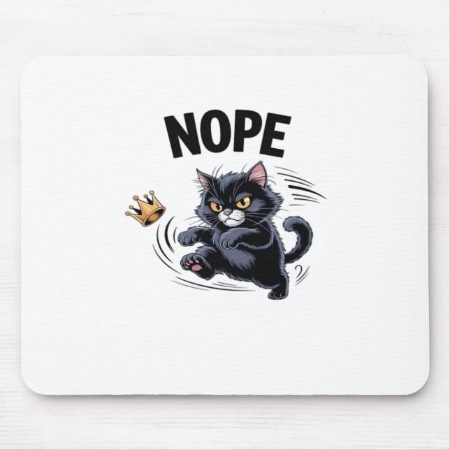 Keine Könige In Amerika Lustiger Tritt Krone Class Mousepad (Vorne)