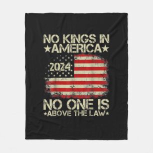 Keine Könige In Amerika Minimal Clean Fleecedecke