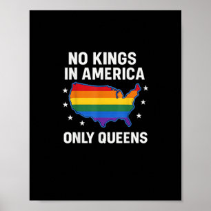 Keine Könige in Amerika, nur Queens Lustig Queer S Poster