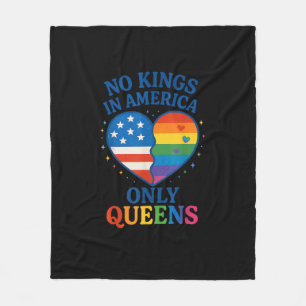 Keine Könige in Amerika, nur Queens Lustige Queer  Fleecedecke