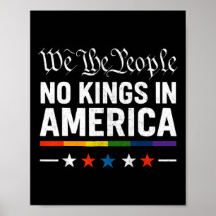 Keine Könige in Amerika Patriotic Lgbt Pride Trans Poster