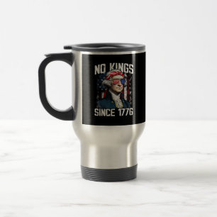 Keine Könige In Amerika Patriotischer Vintage-Graf Reisebecher