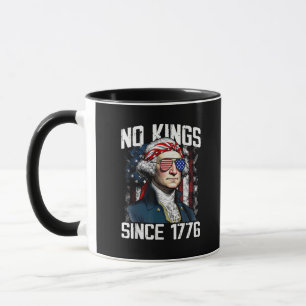 Keine Könige in Amerika Patriotischer Vintage-Graf Tasse