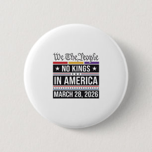 Keine Könige in Amerika Patriotisches Protest-Shir Button