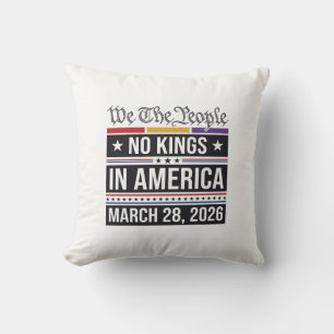 Keine Könige in Amerika Patriotisches Protest-Shir Kissen