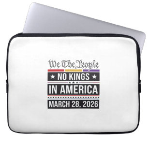 Keine Könige in Amerika Patriotisches Protest-Shir Laptopschutzhülle