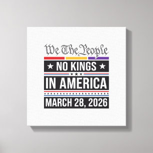 Keine Könige in Amerika Patriotisches Protest-Shir Leinwanddruck
