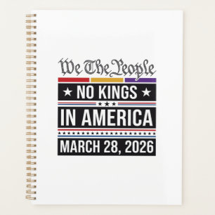 Keine Könige in Amerika Patriotisches Protest-Shir Planer