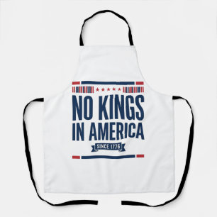 Keine Könige in Amerika Patriotisches Vintage-Vekt Schürze