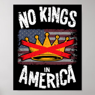 Keine Könige in Amerika Protest Poster