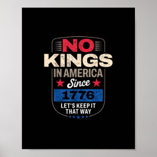 Keine Könige in Amerika Retro Klassiker Poster